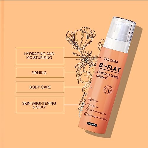 Pulchra B Flat Belly Firming Cream, Skin Tightening Cream for Cellulite, Firming and Tightening Pulchra