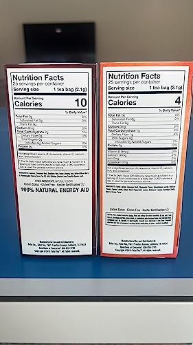 Total Tea Detox Tea & Energy Tea Set - 25 Day Detox Tea - Herbal SIim Tea