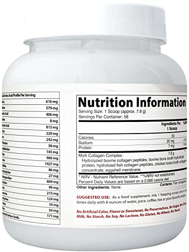 Best Naturals Multiple Collagen Peptides Protein Type I, II III, V & X Collagen unflavored 1 Pound Best Naturals