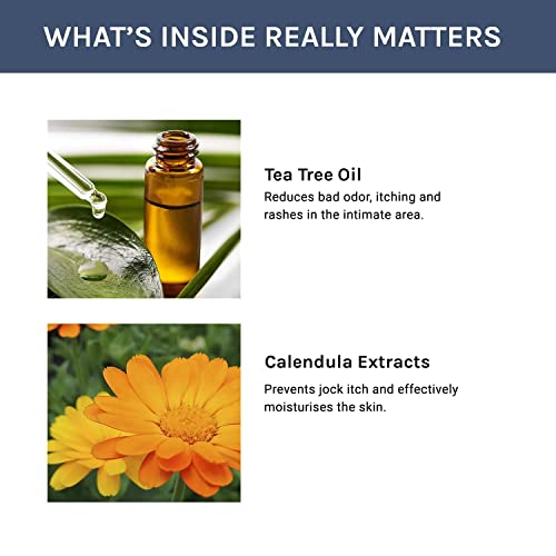 Impressive Beauty Intimate Wash for Men Natural Organic with Tea Tree Oil | pH Balanced Foam Cleansing Impressive Smile