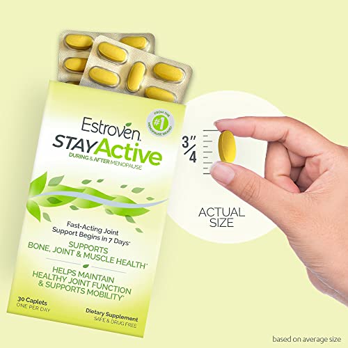 Estroven Stay Active, Fast-Acting Joint Support in Less Than 7 Days for During and After Menopause Estroven