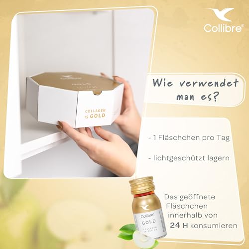 Collibre® Collagen Gold 10000mg 15 x 30ml Strong Liquid Drink Collibre