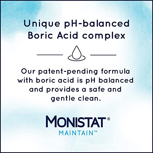 Monistat Boric Acid Feminine Cleanser, Fragrance Free Feminine Wash, 16 Fl Oz, 1 Pack Monistat