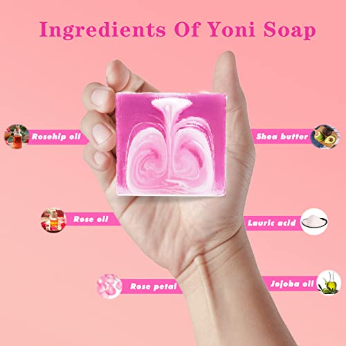 Yoni Soap Bars Yoni Wash Set Of 4, Feminine Wash Ph Balance for Women Vaginial Deodorants yonisayo