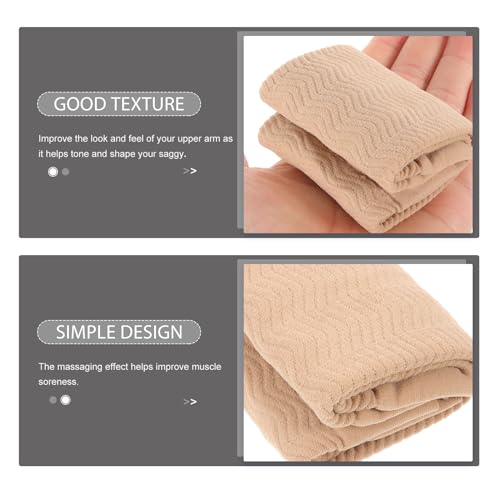 Healifty upper arm sleeves 1 Pair Elastic Compression Arm Sleeves Slimming Improve Shaper