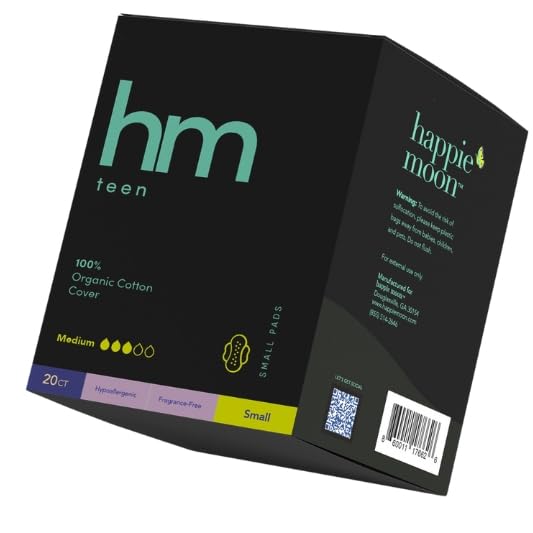 HM Teen | Pads for Teens | 100% Organic Cotton Pad Topsheet | Non Toxic Teen Pads with Wings