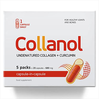 Collanol - Innovation in The Care of Healthy Joints - Liquid Formula in a Double Capsule 3D Collagen