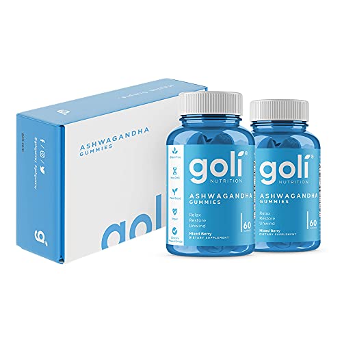 Goli Ashwagandha & Vitamin D Gummy 120 Count - Relax. Restore. Unwind