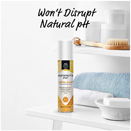 Summer's Eve Tahitian Sunset Daily Feminine Spray, 2 oz, 6 Pack Summer's Eve