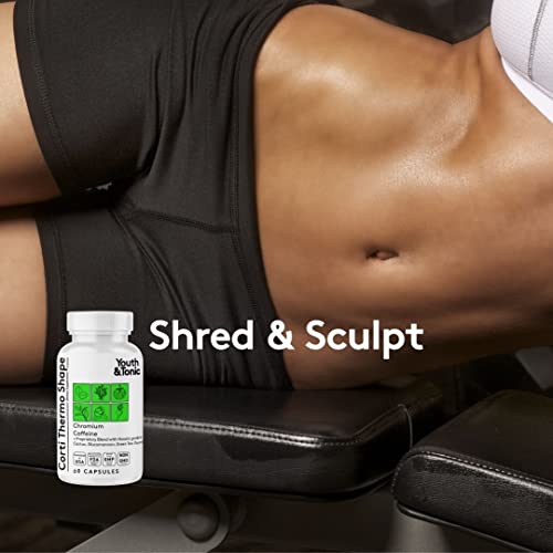 Sculpt Shred Cleanse Detox as 3x Action Diet Pills for Puffiness Belly Bloating & Loss of Waste Youth & Tonic