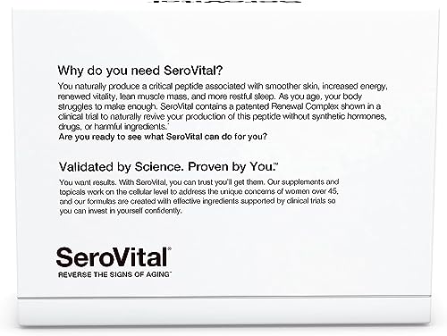 Sero-Vital Renewal Complex - Reverse The Signs of Aging - Clinically Tested to Increase Human Growth Serovital