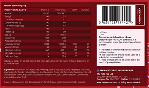 Keto-Pro Keto Electrolytes 80g | Electrolyte Powder Sachets for Extra Convenience