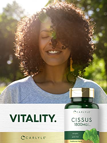 Carlyle Cissus Quadrangularis 1800mg | 200 Capsules | Traditional Herb Extract