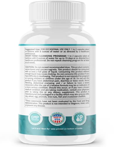 Herbafuel Colon Cleanse - Supports Detox, Gut Health, & Bloating Relief - Contains Herbs