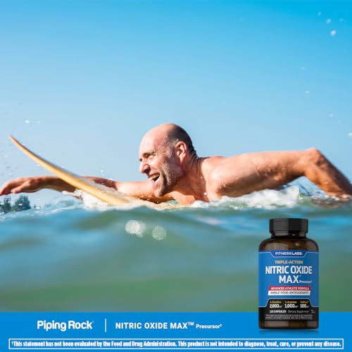 Fitness Labs Nitric Oxide Supplement | 3000mg | 120 Capsules | Nitric Oxide Pre Workout