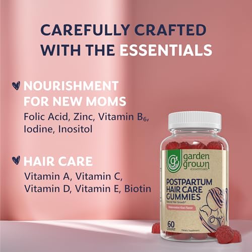 Womens Postpartum Hair Loss Gummies - Formuated for Postnatal Hair Care, Growth