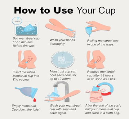 Ggadgets Menstrual Cup for Women with Pouch | Ultra Soft Odour & Rash Free | No Leakage