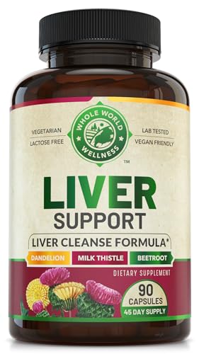 Liver Cleanse Detox & Repair Formula. Liver Support Supplement with Dandelion Root Silymarin