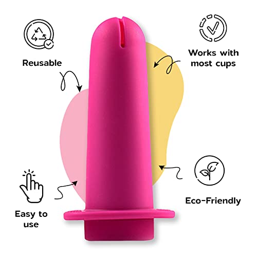 SHORDY Applicator Tool for Menstrual Cups for Easy Insertion with Lube Gel, Reusable Period Cup SHORDY