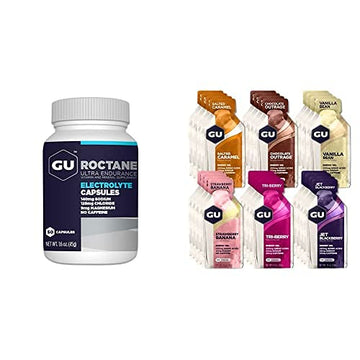 GU Energy Variety Pack, Roctance Ultra Endurance Electrolye Capsules