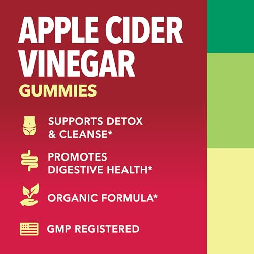 HAVASU NUTRITION Organic Apple Cider Vinegar Gummies with The Mother | Metabolism Stomach Control & Energy Support | Vegan & Non-GMO Natural Apple Flavor | 30 Count HAVASU NUTRITION