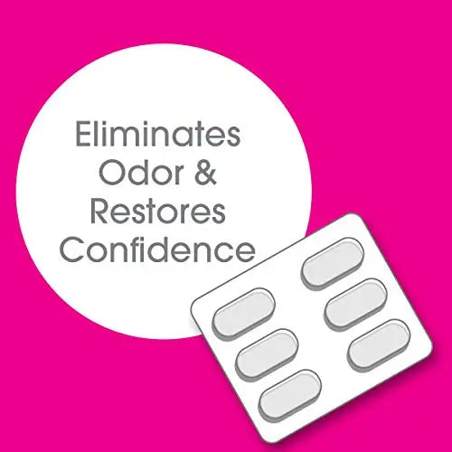 vH essentials Vaginal Odor Treatment - pH Balanced Vaginal Suppositories - 6 Tablets With Applicator, White vH essentials