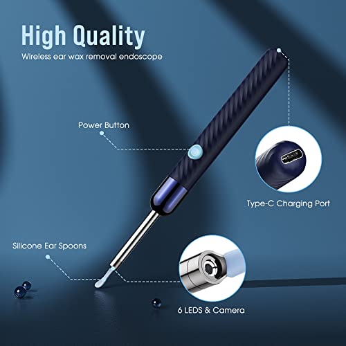 Ear Wax Removal - Earwax Remover Tool with 8 Pcs Ear Set - Ear Cleaner LEIPUT