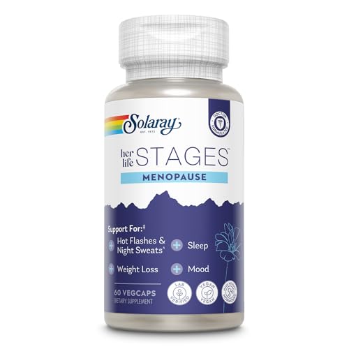 Solaray Menopause her Life Stages - Menopause Supplements for Women - Supports Weight Loss