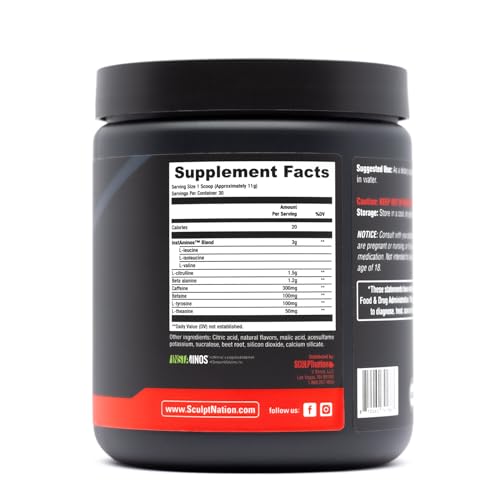 Sculpt Nation by V Shred PreWorkout - Premium Pre Workout Powder with Amino Sculpt Nation