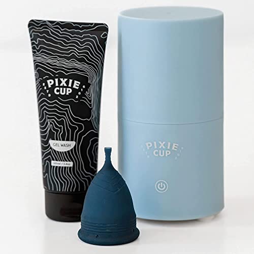 Pixie Menstrual Cup & Disc Steamer Sterilizer 2.0 - Kills 99.9% of Germs with Cleaner Steam Pixie Cup