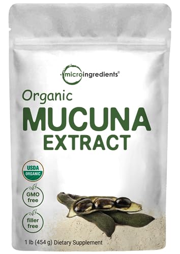 Micro Ingredients Organic Mucuna Pruriens Extract Powder,1 Pound (908 Servings)