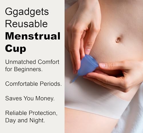 Ggadgets Menstrual Cup for Women with Pouch | Ultra Soft Odour & Rash Free | No Leakage Ggadgets