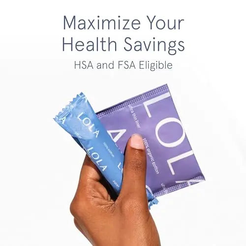 LOLA Organic Cotton Tampons, 8 Count - Tampons Regular, Period Feminine Hygiene Products