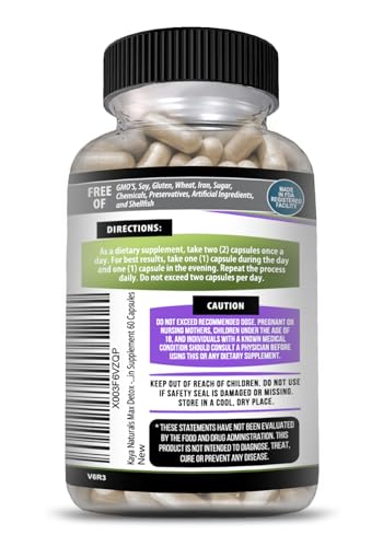 Kaya Naturals - Max Detox - 100% Natural, Healthy, Safe & New, Pure Herbal Ingredients Kaya Naturals