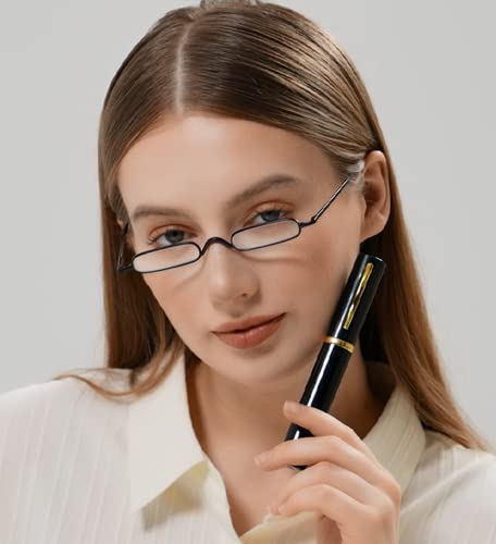 Viseng 2 Pairs Slim Pocket-Sized Metal Reading Glasses: Your Stylish Travel Companion