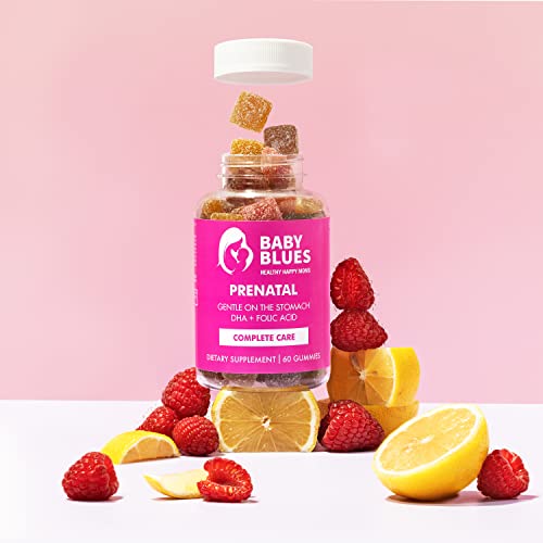 Baby Blues Prenatal Gummies: Complete Multivitamin with DHA + EPA Omega 3s Baby Blues