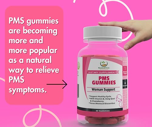 BOTANICAL PRIME PMS Gummies for Women, 30 Servings (Pack of 1) - Proactive PMS Relief BOTANICAL PRIME