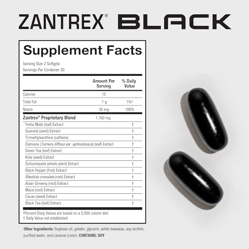 Zantrex Black – Energizing Weight Management Supplement Pills – Clinically Validated