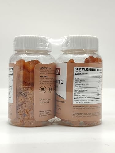 GREABBY Berberine Gummies 1200mg with Ceylon Cinnamon, Milk Thistle & Magnesium
