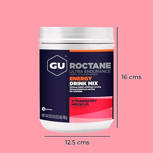 Gu Energy Roctane Ultra Endurance Energy Drink Mix, Strawberry Hibiscus