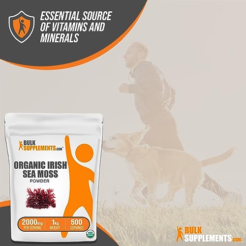 BULKSUPPLEMENTS.COM Organic Irish Sea Moss Powder - Sea Moss Supplement BULKSUPPLEMENTS.COM