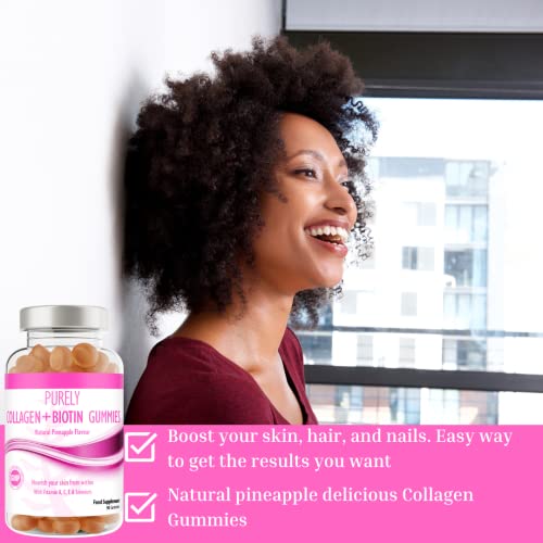 Collagen Gummies with Vitamins for Women Men Adults - Skin, Hair, Nail & Cartilage Health Pure Food Supplements