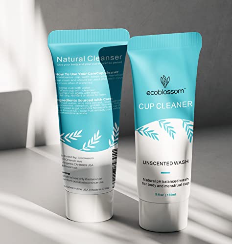 Ecoblossom Complete Menstrual Cup Kit - Small & Large Reusable Period Cups, Silicone Sterilizer EcoBlossom