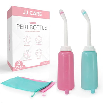 JJ CARE Peri Bottles - Pack of 2 Peri Bottles for Postpartum Care Kit, 500 ml Peri Bottles