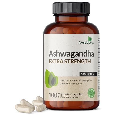 Futurebiotics Ashwagandha Extra Strength Stress & Mood Support with BioPerine 