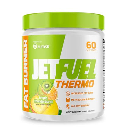 GAT SPORT JetFuel Tropic Thunderburst Thermo Powder for Fat Burning, ZumXR Caffeine