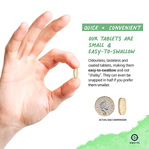 Vegan Multivitamins & Minerals - With High Strength Vitamin B12, D3, K2 & Iron