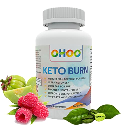 OHOO Keto Burn Weight Loss Supplement 650 Mg - Natural Keto 5 Increases Ability to Burn Fat