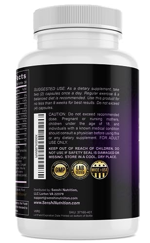 Complete Menopause Support - Natural Menopause Relief for Meno Belly Hot Flashes Night Sweats Senshi Nutrition