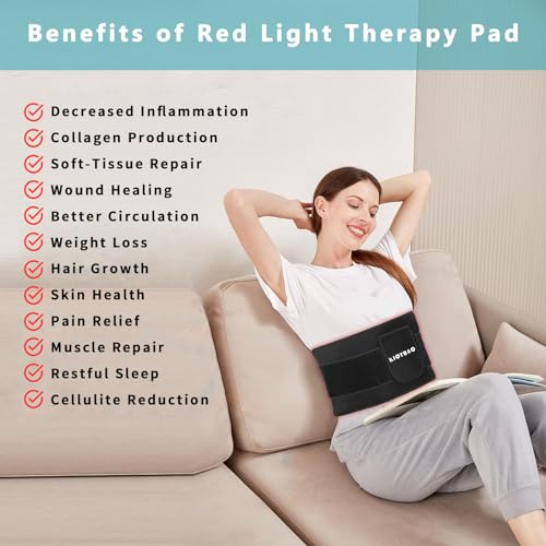 RJOYBAO Red Light Therapy Infrared Light Therapy Belt for Body,Red Light Therapy lamp RJOYBAO